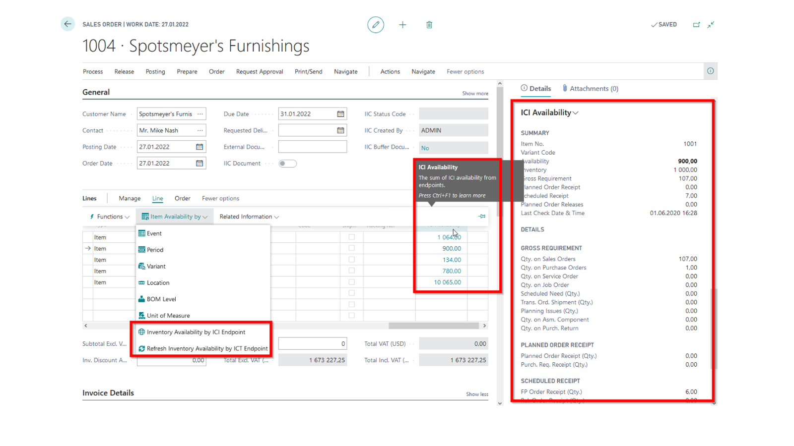 Sales and purchase document cards